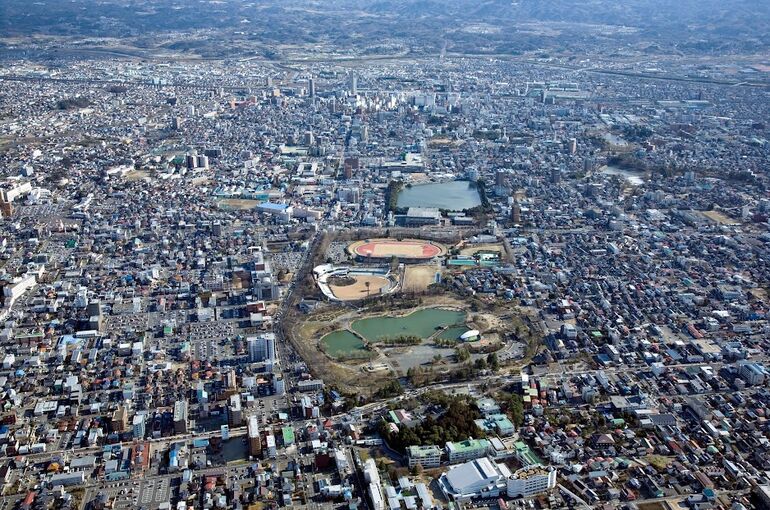 郡山市の町の写真